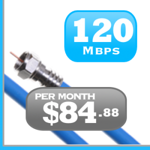 120mbps cable Internet service is best for streaming video or heavy gamers