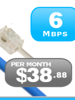 Le forfait Internet DSL 6 Mbps est un service Internet de base pour les régions rurales de l'Ontario et du Québec